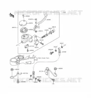 FRONT MASTER CYLINDER voor Kawasaki EN500 LTD 1998