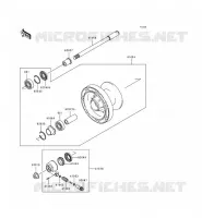 FRONT WHEEL voor Kawasaki EN500 LTD 1998