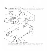INDICATORS voor Kawasaki EN500 LTD 1998