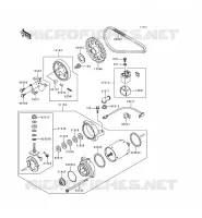 STARTER MOTOR voor Kawasaki EN500 LTD 1998