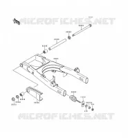 SWINGARM voor Kawasaki EN500 LTD 1998