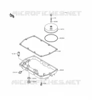 BREATHER COVER   OIL PAN voor Kawasaki EN500 LTD 2000
