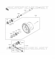 FRONT WHEEL voor Kawasaki EN500 LTD 2000