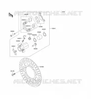FRONT BRAKE voor Kawasaki EN500 LTD 2002