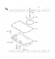BREATHER COVER   OIL PAN voor Kawasaki EN500 LTD 2009