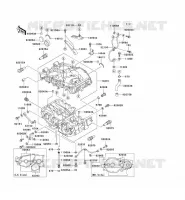 CRANKCASE(S) voor Kawasaki EN500 LTD 2009