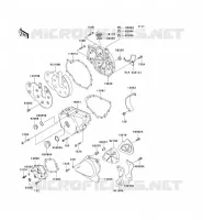 ENGINE COVERS voor Kawasaki EN500 LTD 2009