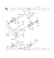 FOOTREST voor Kawasaki EN500 LTD 2009