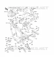 FRAME PARTS (COUVERTURE) voor Kawasaki EN500 LTD 2009