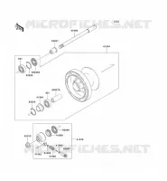 FRONT WHEEL voor Kawasaki EN500 LTD 2009