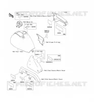 LABELS voor Kawasaki EN500 LTD 2009
