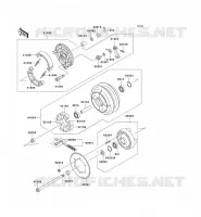 REAR WHEEL   CHAIN voor Kawasaki EN500 LTD 2009