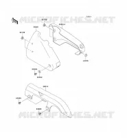 SIDE COVERS   CHAIN COVER voor Kawasaki EN500 LTD 2009