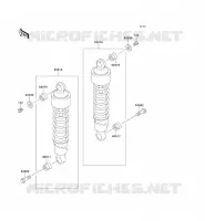 SUSPENSION   SHOCK ABSORBER voor Kawasaki EN500 LTD 2009