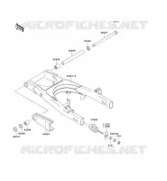 SWINGARM voor Kawasaki EN500 LTD 2009