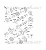 TRANSMISSION voor Kawasaki EN500 LTD 2009