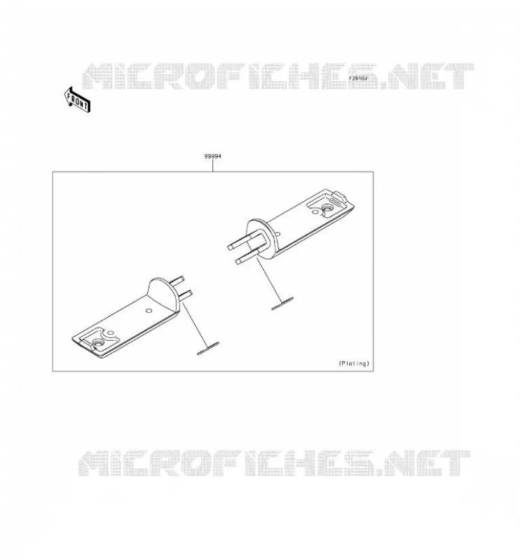 ACCESSORY(Foot Peg) Kawasaki MOTOS 650 2015 VULCAN S  EN650AFF