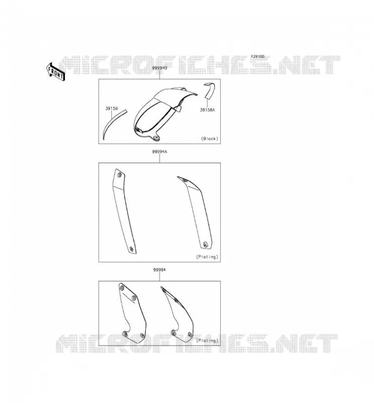 ACCESSORY(Outer Cover) Kawasaki MOTOS 650 2015 VULCAN S  EN650AFF