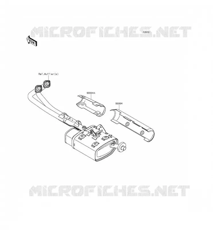 ACCESSORY(CARTER ECHAPPEMENT) Kawasaki MOTOS 650 2015 VULCAN S  EN650AFF