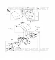 ACCESSORY( SELLE PASSAGER ) voor Kawasaki VULCAN S ABS 2015