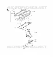 CYLINDER   PISTON  voor Kawasaki Z300 2015