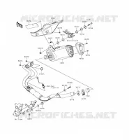 EXHAUST voor Kawasaki Z300 2015