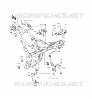 FRAME PARTS (COUVERTURE) voor Kawasaki Z300 2015