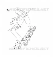 FRONT FENDER voor Kawasaki Z300 2015