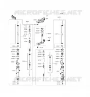 FRONT FORK voor Kawasaki Z300 2015