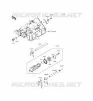 GEAR CHANGE DRUM   SHIFT FORKS voor Kawasaki Z300 2015
