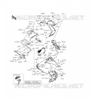LOWER COWLING voor Kawasaki Z300 2015