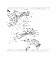 REAR FENDER voor Kawasaki Z300 2015
