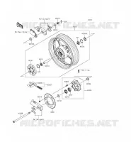 REAR HUB voor Kawasaki Z300 2015