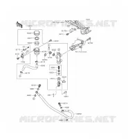 REAR MASTER CYLINDER voor Kawasaki Z300 2015