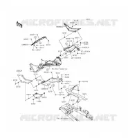 SIDE COVERS   CHAIN COVER voor Kawasaki Z300 2015