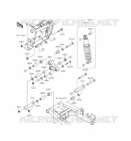 SUSPENSION   SHOCK ABSORBER voor Kawasaki Z300 2015