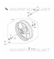 FRONT HUB voor Kawasaki ER-6N 2006