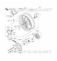 REAR HUB voor Kawasaki ER-6N 2006