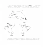 DECALS(SILVER) voor Kawasaki ER-6N 2006