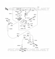 FRONT MASTER CYLINDER voor Kawasaki ER-6N 2006