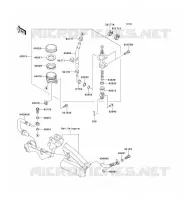 REAR MASTER CYLINDER voor Kawasaki ER-6N 2006
