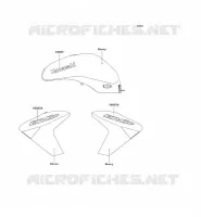 STICKER(EBONY) voor Kawasaki ER-6N 2006