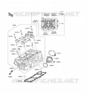 CYLINDER HEAD voor Kawasaki ER-6N 2008