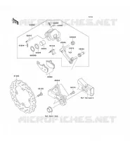 REAR BRAKE voor Kawasaki ER-6N 2008