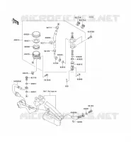 REAR MASTER CYLINDER voor Kawasaki ER-6N 2008
