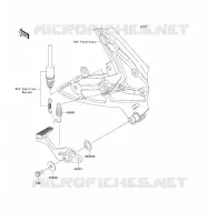 BRAKE PEDAL voor Kawasaki ER-6N 2008