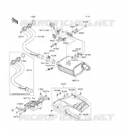 EXHAUST voor Kawasaki ER-6N 2008