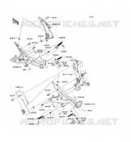 FOOTREST voor Kawasaki ER-6N 2008