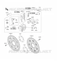 FRONT BRAKE voor Kawasaki ER-6N 2008