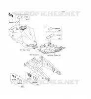 LABELS voor Kawasaki ER-6N 2008